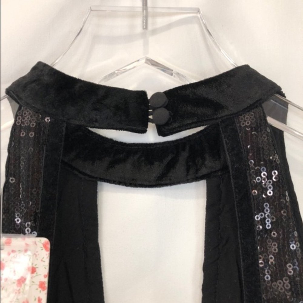 Sexy New Free People Sequined Halter Mini Dress - Picture 7 of 8